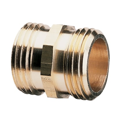 Gilmour Gilmour 3/4 in. Brass Threaded Double Male Hose Connector 877014-1002